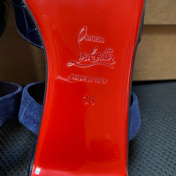 NIB CHRISTIAN LOUBOUTIN Choc Lock Flats, 36 - Picture 12 of 14